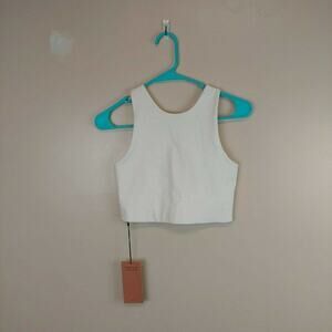 Girlfriend Collective White Sports Bra